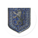 Jerusalem Crest Blue stickers