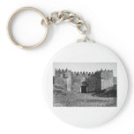Jerusalem Damascus Gate Vintage 1870 Photo keychains