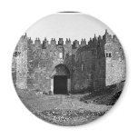 Jerusalem Damascus Gate Vintage 1870 Photo Fridge Magnet