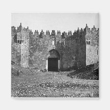 Jerusalem Damascus Gate Vintage 1870 Photo Magnets