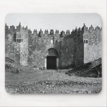 Jerusalem Damascus Gate Vintage 1870 Photo Mouse Pads