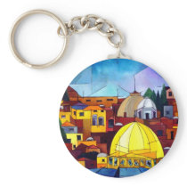 JERUSALEM HEART KEY CHAINS