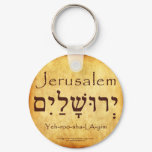 JERUSALEM HEBREW KEYCHAIN