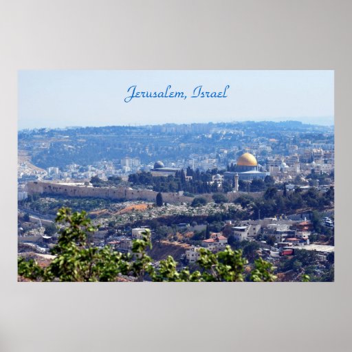 Jerusalem, Israel Poster Zazzle