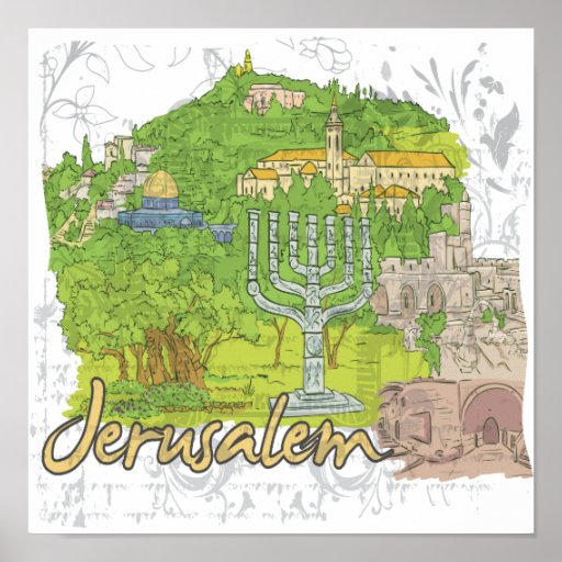 Jerusalem Poster Zazzle