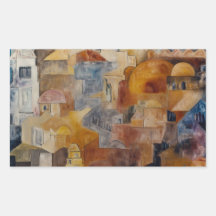 Jerusalem Rectangle Sticker