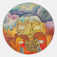 Jerusalem Round Stickers