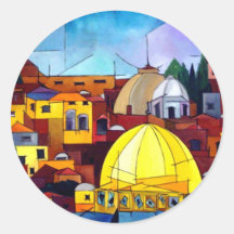 Jerusalem Round Stickers