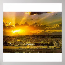 Jerusalem Sunrise Poster