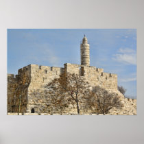 Jerusalem Tower of David posters