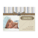 Jesse Cole Birth Announcement postcards by KrispysKingdom Jesse Cole Birth Announcement postcards