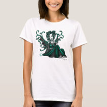 green, fairy, myka, jelina, gothic, elegance, adornment, lace, crystal, ball, fairies, faery, faerie, fae, pixie, faeries, nymphs, sprites, Shirt with custom graphic design