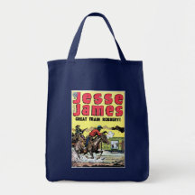 Jesse James Train Robbery Tote Bag