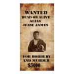 Jesse james wanted sigh photo greeting card
