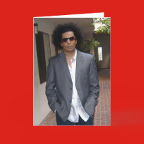Jesse Raudales GQ Full Greeting Card cards