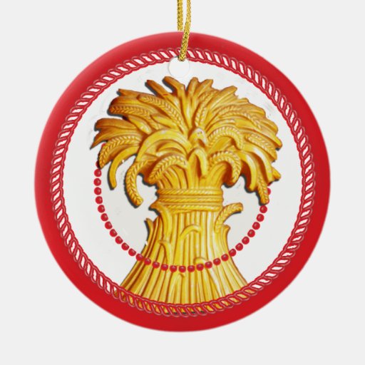 Jesse Sheaf of Wheat Ornament 2 Zazzle