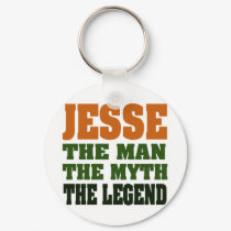 Jesse - the Man, the Myth, the Legend! keychains