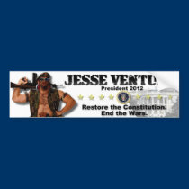 Jesse Ventura 2012 - Restore the Constitution bumper stickers