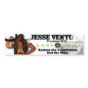 Jesse Ventura 2012 - Restore the Constitution bumper stickers by zazzlepuggle Jesse Ventura 2012 - Restore the Constitution bumper stickers