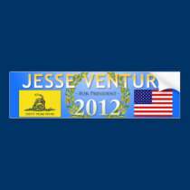 Jesse Ventura for President 2012 bumper stickers