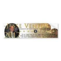 Jesse Ventura - Old School 1776 bumper stickers