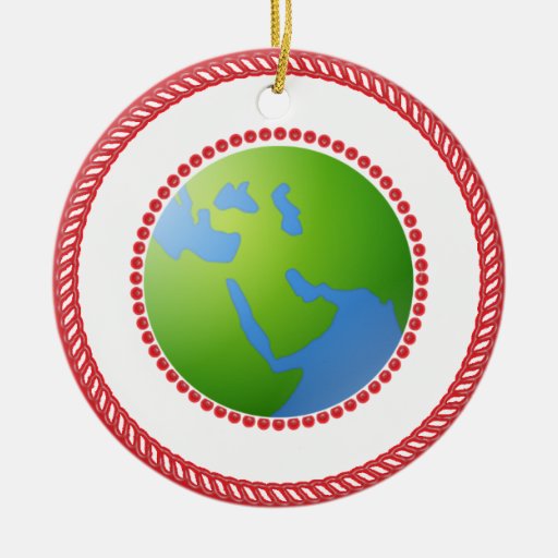 Jesse World Globe Ornament #2
