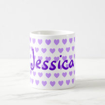 Jessica en púrpura tazas de café