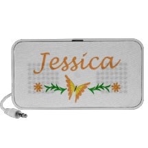 Jessica (Orange Butterfly) iPhone Speakers