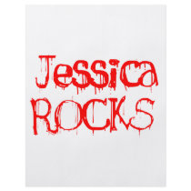 Jessica Rocks Personalized Flyer