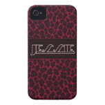 Jessie Hot Pink Leopard Print Iphone 4s Case Iphone 4 Case-mate Case