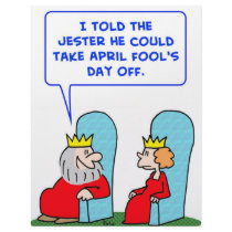 jester april fools day off king letterhead