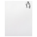 Jester behind a curtain letterhead template