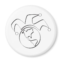 Jester Earth magnets by loydog Jester Earth magnets