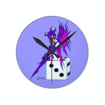 Jester Fairy Wall Clocks