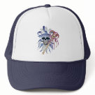 zaz_trucker_hat - Custom Mesh Skull trucker hats featuring skulls by the best artists for truck drivers. You can create a custom skull truckers hat by adding a name or any quote to these high quality mesh hats.: Sizes  Available colors: white_navy