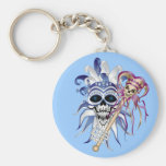 Jester Skull Keychain