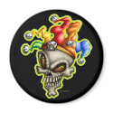 Jester Skull Magnet by LinkArtworks Jester Skull Magnet