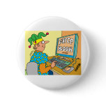 Jester's Computer Screen Reads As "Farce Book" buttons