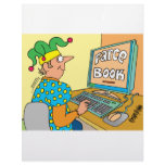 Jester's Computer Screen Reads As "Farce Book" Custom Letterhead