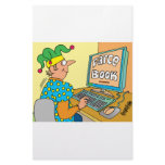 Jester's Computer Screen Reads As "Farce Book" Stationery