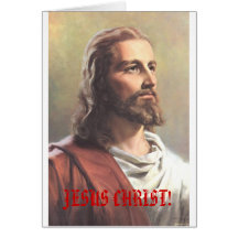 ¡JESUCRISTO! tarjeta de Navidad de la superestrell