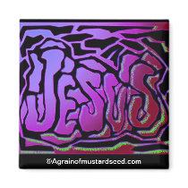 JESUS Agrainofmustardseed.com Magnet
