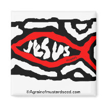 JESUS Agrainofmustardseed.com Magnet