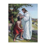 Jesus And A Blind Man Postcard