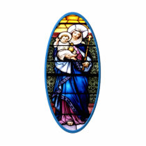 Jesus and Mary stained glass window Photo Cut Outs