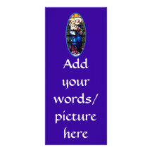 Jesus and Mary stained glass window Customized Rack Card