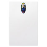 Jesus and Mary stained glass window Custom Stationery