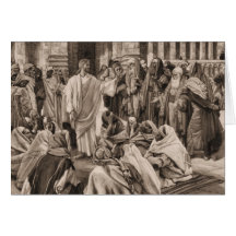 Jesus and the Pharisees Greeting Card