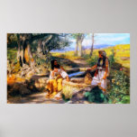 Jesus and the Samaritan Woman at Jacob’s well posters