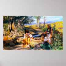 Jesus and the Samaritan Woman at Jacob’s well Posters